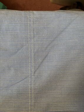 Polo by Ralph Lauren Navy and White Pinstripe Sheet Twin 100% Cotton